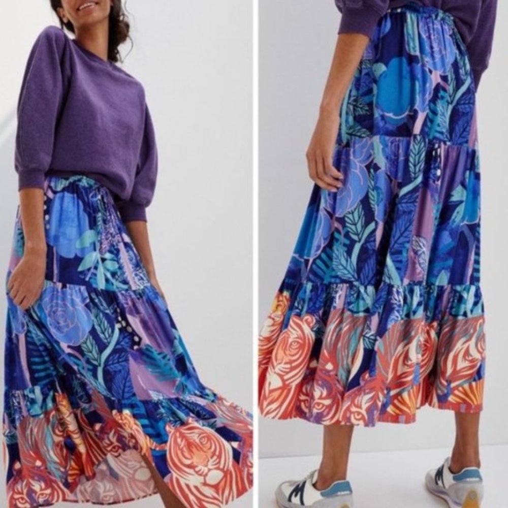 Anthropologie Cecilia Pettersson Bea Maxi Skirt S